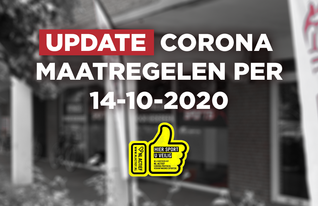 Update Corona maatregelen Coronel Sports Bunnik