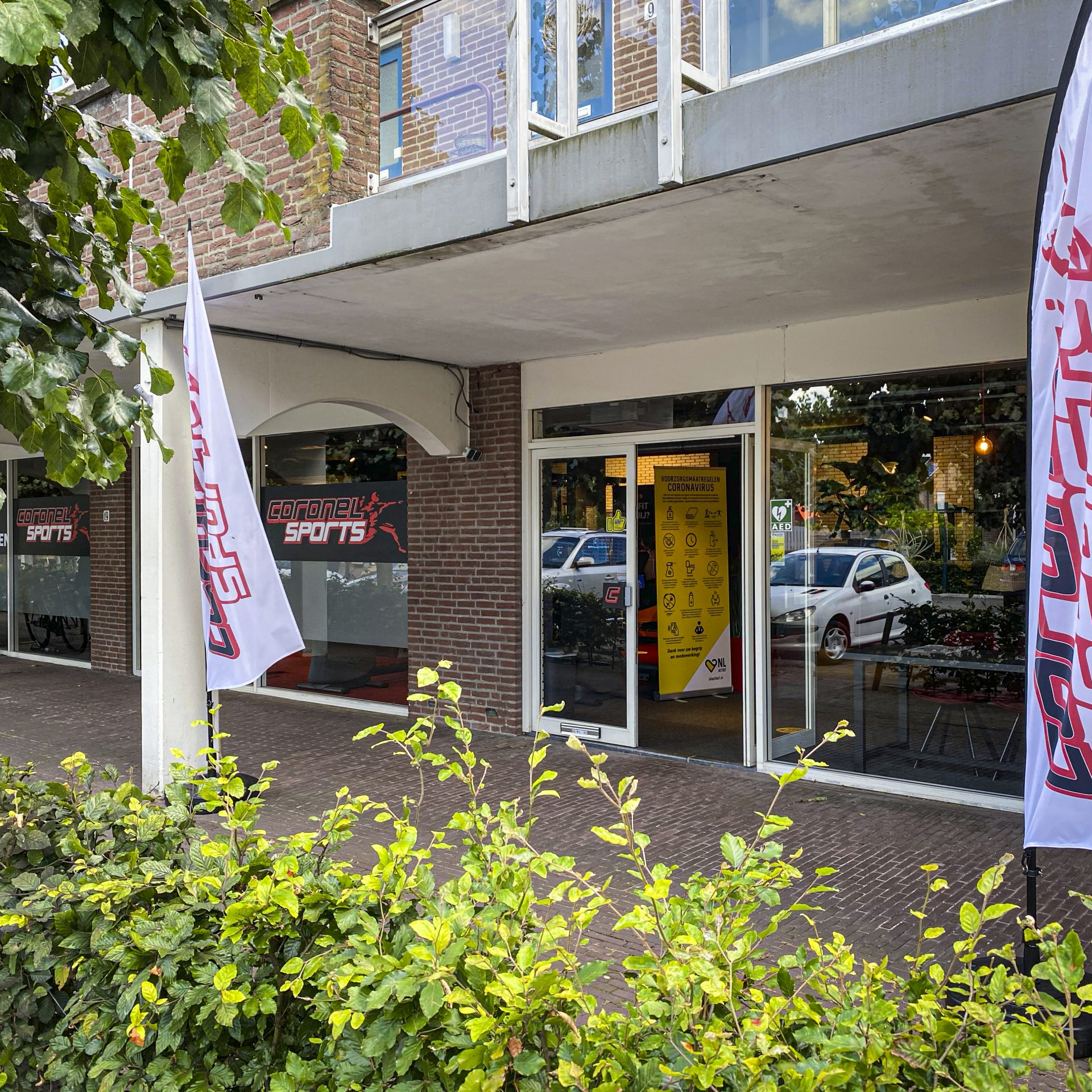 Vooraanzicht sportschool Coronel Sports Bunnik